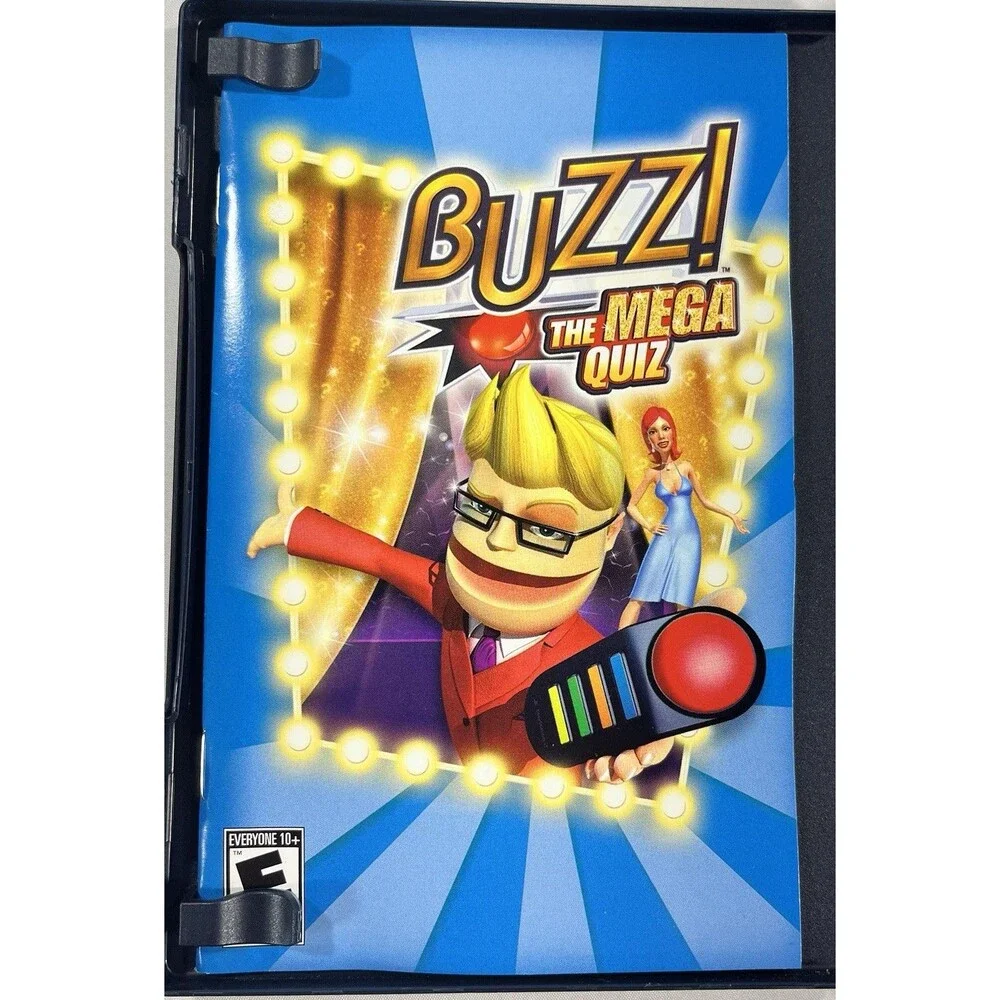 Buzz The Mega Quiz 2007 Sony PlayStation 2 Game and Manual Only Tested